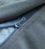 Grey Geometric Cotton Blend 16 x 16 Inches Cushion Cover