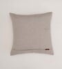 Brown Striped Blended Cotton 16 x 16 Inches Cushion Cover