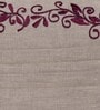 Brown Striped Blended Cotton 16 x 16 Inches Cushion Cover