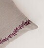 Brown Striped Blended Cotton 16 x 16 Inches Cushion Cover