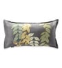 Grey Cotton Blend Florals 28x18 inches Pillow Covers (Pack Of 2)