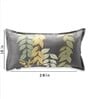 Grey Cotton Blend Florals 28x18 inches Pillow Covers (Pack Of 2)