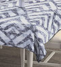 Graphic (72x52) Grey & White Cotton Blend Table Cloth