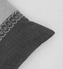 White Striped Cotton Blend 12 x 22 Inches Cushion Cover