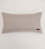 White Striped Cotton Blend 12 x 22 Inches Cushion Cover