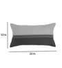 White Striped Cotton Blend 12 x 22 Inches Cushion Cover