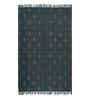 Grey Cotton Block Printed Hand Woven 6 x 4 Feet Dhurrie