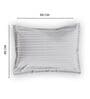 Grey Cotton 210TC Striped Set of 2 Pillow Covers