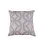 Grey Cotton Embroidery 20x20 inches Square Cushion Cover