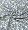 Grey Cotton Floral 144 TC  Double Bed Dohar