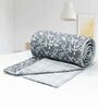 Grey Cotton Floral 144 TC  Double Bed Dohar