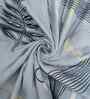 Grey Cotton Floral 300 Gsm Double Bed Reversible Comforter