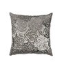 Floral Pattern Cotton Grey Cushion Cover 16 x 16 inches