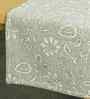 Grey Cotton Floral Table Runner