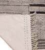 Grey Cotton Geometric 3x2 Hand Woven Dhurrie