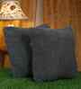 Grey Cotton Geometric 16X16 Inches Cushion Covers (Pack of 2)