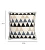Grey Geometric Cotton 16 x 16 Inches Cushion Covers (Set of 2)