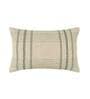 Green Woven Cotton 24 x 16 Inches Cushion Cover