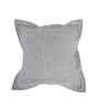 Grey Cotton Geometric Print 18x18 inches Square Cushion Cover