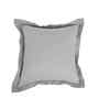 Grey Cotton Geometric Print 18x18 inches Square Cushion Cover