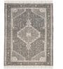 Grey Cotton 5 ft X 8 ft Hand Woven Dhurrie