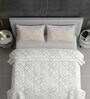 Grey Cotton Heavy Winter 210TC Printed Double 400GSM Comforter