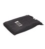 Black Cotton Luxury Slub 50 x 60 Inch Throw