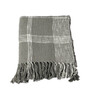 Grey Cotton Pattern 56 x 66 Inch Throw