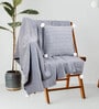 Grey Cotton Pattern 61 x 66 Inch Throw