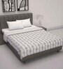 Grey Cotton Patterned 120 GSM Double Bed Dohar