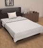 Grey Cotton Patterned 120 GSM Single Bed Dohar
