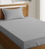 Cotton 400TC Single Fitted Bedsheet With 1 Pillow Covers