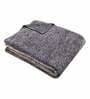 Grey Cotton Plain Solid Pattern 60 X 50 Inch Throw