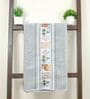 Grey Cotton Printed  460 GSM Bath Towel (1Pc)