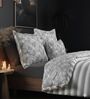 Grey Cotton 210TC Printed All Weather Double 150GSM Bedding Set 1 Comforter 1 Bedsheet 2 Pillow Covers