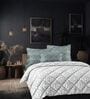 Green Cotton 210TC Printed All Weather Double 150GSM Bedding Set 1 Comforter 1 Bedsheet 2 Pillow Covers
