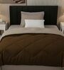 Grey Cotton 210TC Solid Plain Heavy Winter Single 400GSM Reversible Comforter
