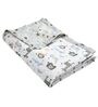 Grey Abstract Cotton 80 GSM Single Bed Reversible Dohar