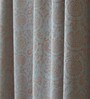 Grey Cotton Traditional 7.5Ft  Blackout Rod Pocket 1 Pc Door Curtain