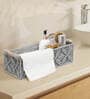 Set of 2 Grey Cotton Rope & Iron Frame Organisers