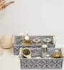 Set of 2 Grey Cotton Rope & Iron Frame Organisers