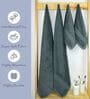 Grey Cotton Solid  500 GSM Bath & Hand Towels Pack of 4 (2 Bath 2 Hand)