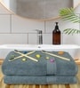 Grey Cotton Solid  500 GSM Bath Towels Pack of 2