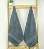 Grey Cotton Solid  500 GSM Bath Towels Pack of 2