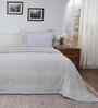 Grey Cotton Solid 110 GSM Double Bed Quilt