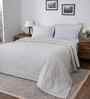 Grey Cotton Solid 110 GSM Single Bed Quilt