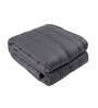 Grey Cotton Solid 135 GSM Weighted Single Bed Blanket