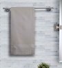 Grey Cotton Solid 215 GSM Bath Towel