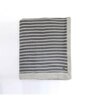 Grey Cotton Stripes 250 Gsm Double Bed Blanket