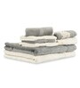 Multicolor Patterned 500 GSM Cotton Towel Sets (Set of 8)